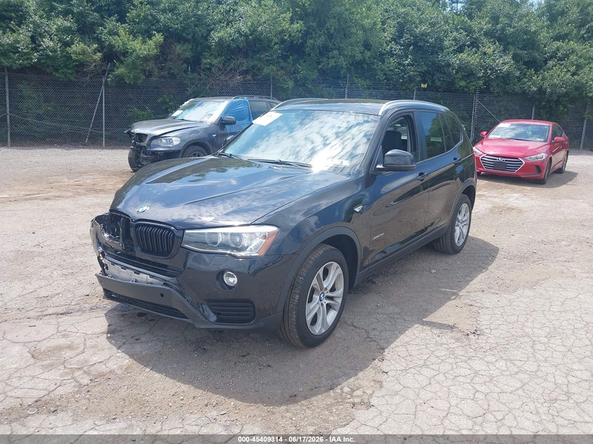2015 BMW X3 VIN 5UXWX7C57F0K35587 IAAI salvage auction — RIGHT FRONT, Salvage Title, sold $3,750 on 2026-07-21 (photo 2)