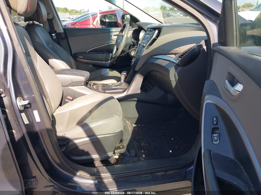 2015 Hyundai Santa fe VIN 5XYZU3LB7FG288063 IAAI salvage auction — FRONT END, Rebuildable (Florida), sold $2,300 on 2026-07-06 (photo 5)
