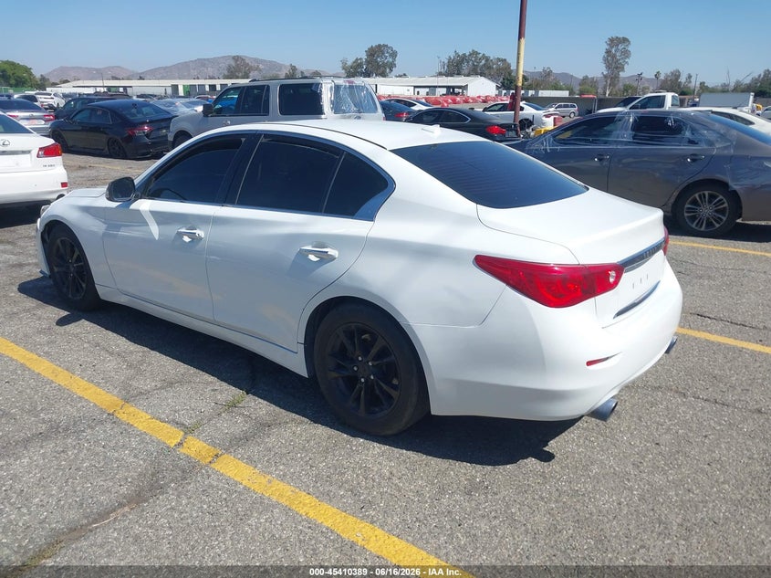 2015 Infiniti Q50 VIN JN1AV7AP5FM790734 IAAI salvage auction — LEFT FRONT, Salvage (California), sold $1,050 on 2026-07-28 (photo 3)