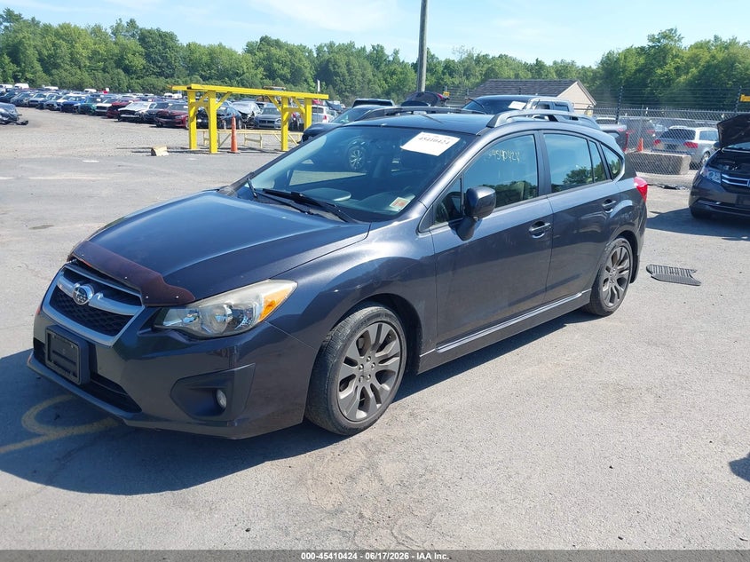 2013 Subaru Impreza VIN JF1GPAU61DH201997 IAAI salvage auction — RIGHT FRONT, Salvage (Connecticut), sold $1,800 on 2026-07-09 (photo 2)