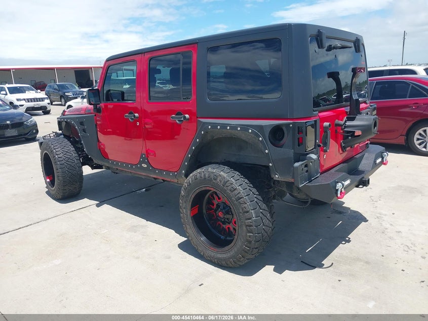 2014 Jeep Wrangler unlimited VIN 1C4HJWDG0EL295245 IAAI salvage auction — RIGHT FRONT, Clear (Texas), sold $7,900 on 2026-07-24 (photo 3)