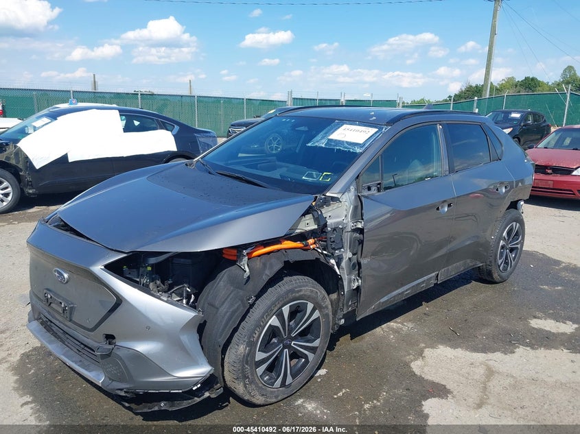 2024 Subaru Solterra VIN JTMABABA7RA053845 IAAI salvage auction — FRONT & REAR, Salvage Title, sold $7,600 on 2026-08-10 (photo 2)