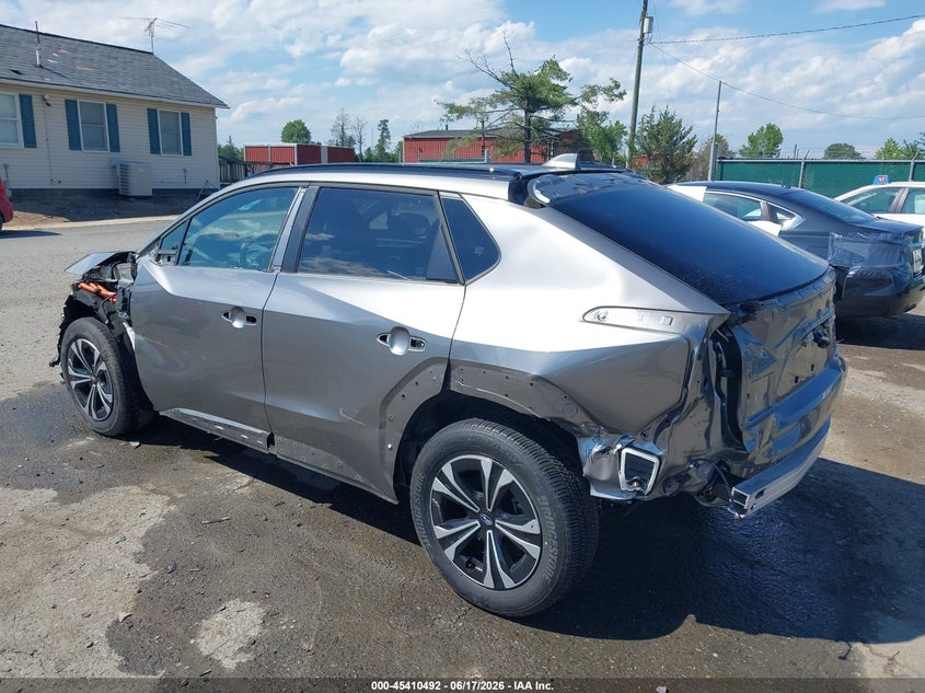 2024 Subaru Solterra VIN JTMABABA7RA053845 IAAI salvage auction — FRONT & REAR, Salvage Title, sold $7,600 on 2026-08-10 (photo 3)