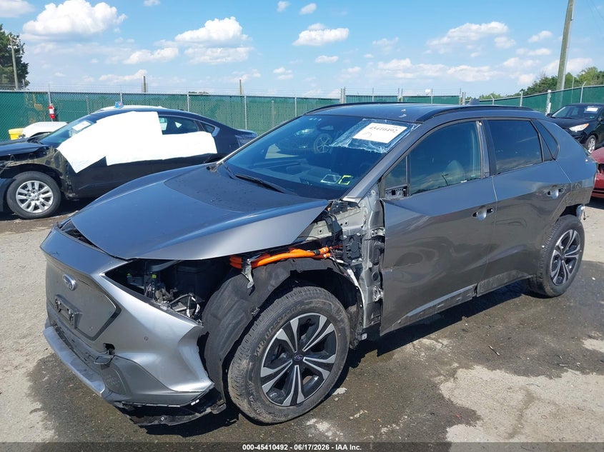 2024 Subaru Solterra VIN JTMABABA7RA053845 IAAI salvage auction — FRONT & REAR, Salvage Title, sold $7,600 on 2026-08-10 (photo 6)