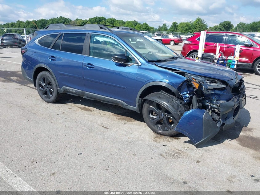 2020 Subaru Outback VIN 4S4BTGKD8L3259505 IAAI salvage auction — FRONT END, Salvage (Indiana), sold $5,950 on 2026-08-22 (photo 1)