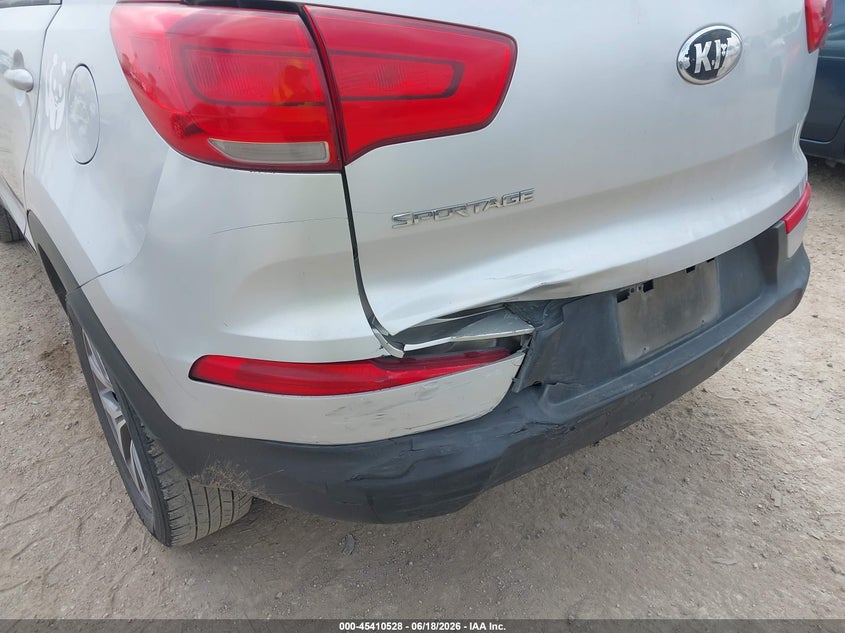 2014 Kia Sportage VIN KNDPBCAC2E7613951 IAAI salvage auction — REAR END, Salvage (Texas), sold $1,500 on 2026-07-13 (photo 6)