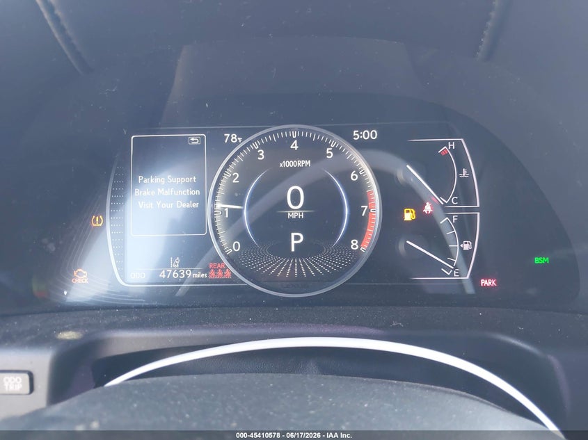 2019 Lexus VIN 58ABZ1B1XKU045473 IAAI salvage auction — SIDE, Salvage Title, sold $11,250 on 2026-07-29 (photo 7)
