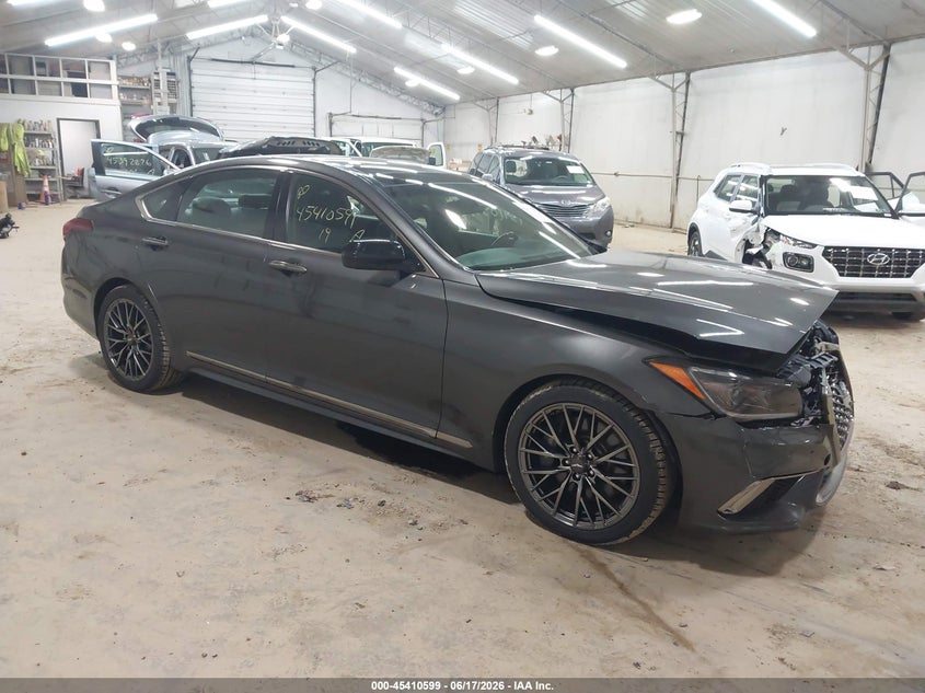 2019 Genesis G80 VIN KMTFN4JB4KU322849 IAAI salvage auction — FRONT END, Salvage (Pennsylvania), sold $6,450 on 2026-07-09 (photo 1)