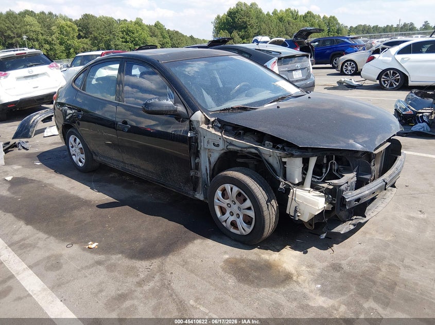 2010 Hyundai Elantra VIN KMHDU4AD6AU093496 IAAI salvage auction — FRONT END, Salvage (North Carolina), sold $650 on 2026-07-15 (photo 1)