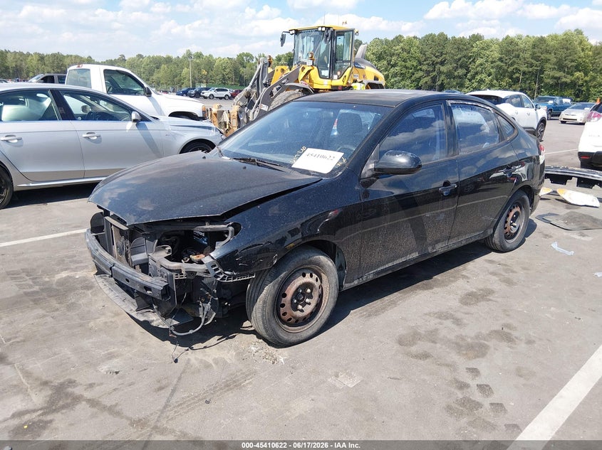 2010 Hyundai Elantra VIN KMHDU4AD6AU093496 IAAI salvage auction — FRONT END, Salvage (North Carolina), sold $650 on 2026-07-15 (photo 2)