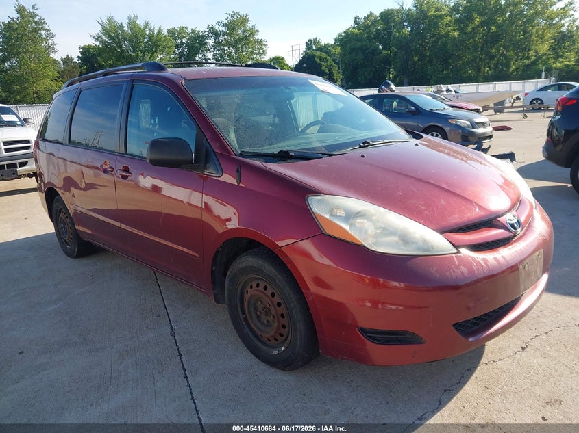 2009 Toyota Sienna VIN 5TDZK23C99S277551 IAAI salvage auction — NORMAL WEAR, Clear (Missouri), sold $825 on 2026-07-14 (photo 1)
