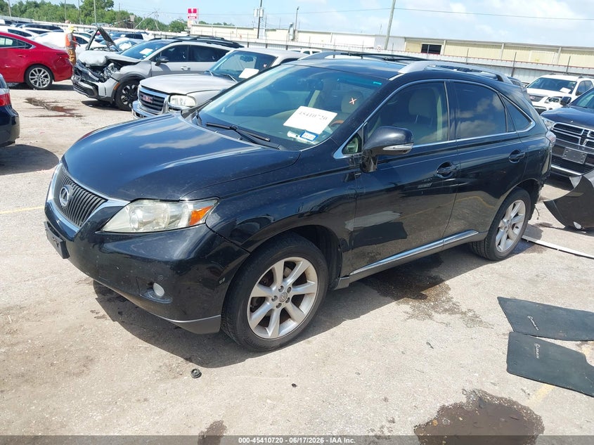 2011 Lexus Rx 350 VIN JTJZK1BA4B2004182 IAAI salvage auction — RIGHT FRONT, Original (Texas), sold $5,475 on 2026-07-22 (photo 2)