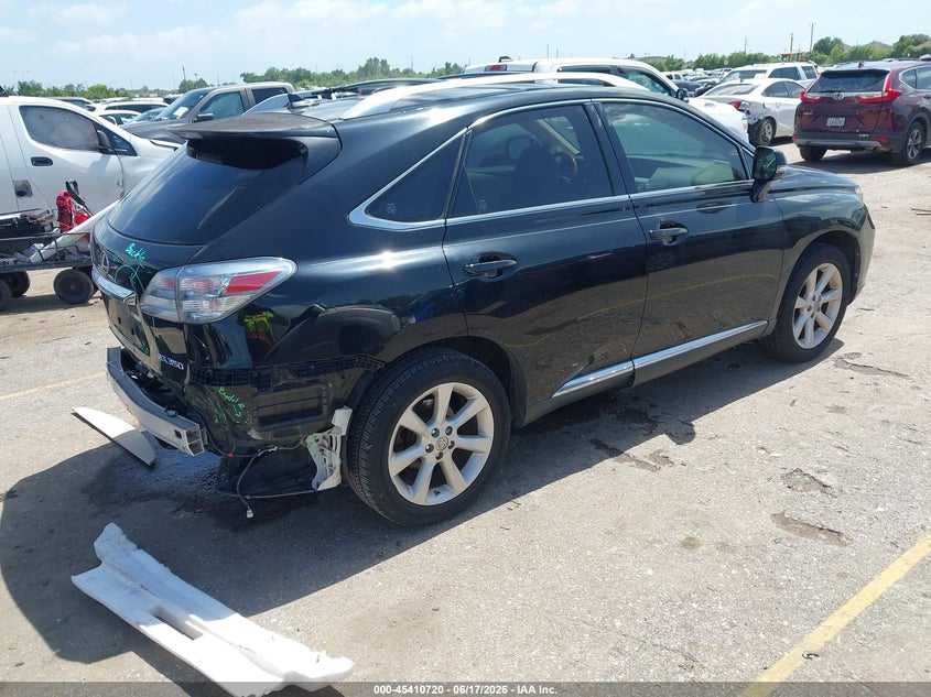2011 Lexus Rx 350 VIN JTJZK1BA4B2004182 IAAI salvage auction — RIGHT FRONT, Original (Texas), sold $5,475 on 2026-07-22 (photo 4)