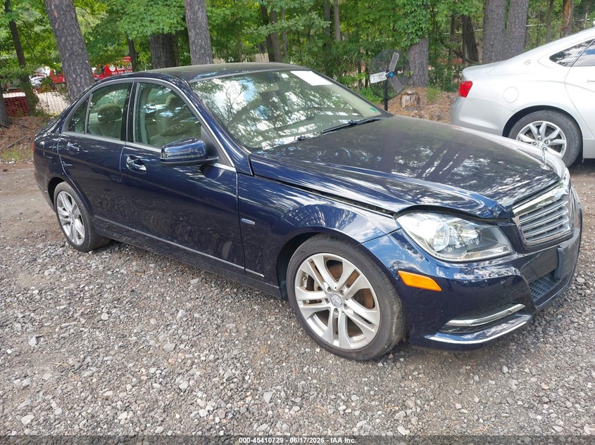 2012 Mercedes-benz VIN WDDGF4HBXCR214168 IAAI salvage auction — NORMAL WEAR, Clear (Virginia), sold $375 on 2026-07-14 (photo 1)