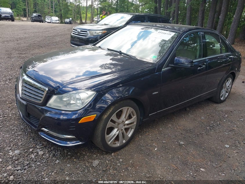 2012 Mercedes-benz VIN WDDGF4HBXCR214168 IAAI salvage auction — NORMAL WEAR, Clear (Virginia), sold $375 on 2026-07-14 (photo 2)