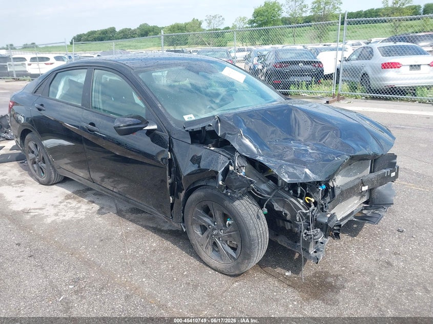 2021 Hyundai Elantra VIN KMHLM4AGXMU074508 IAAI salvage auction — FRONT END, Salvage (Iowa), sold $25 on 2026-07-28 (photo 1)