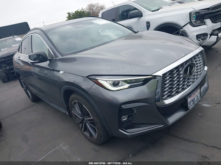 2023 Infiniti Qx55 VIN 3PCAJ5JR6PF122353 IAAI salvage auction — SIDE, Salvage Title, sold $8,400 on 2026-07-31 (photo 1)
