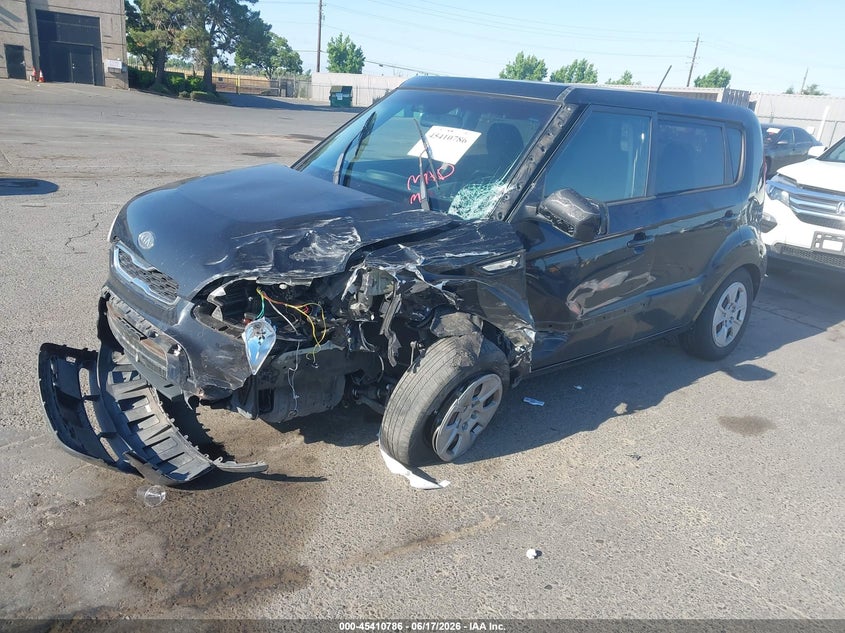 2012 Kia Soul VIN KNDJT2A55C7430894 IAAI salvage auction — FRONT END, Salvage (California), sold $375 on 2026-07-08 (photo 2)