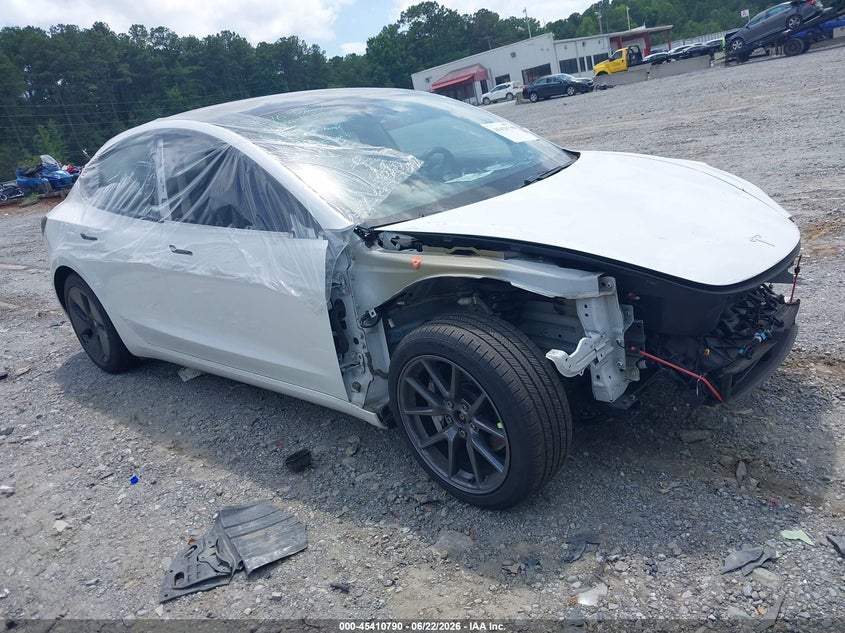 2021 Tesla Model 3 VIN 5YJ3E1EB5MF974806 IAAI salvage auction — ALL OVER, Salvage (Georgia), sold $6,800 on 2026-08-02 (photo 1)