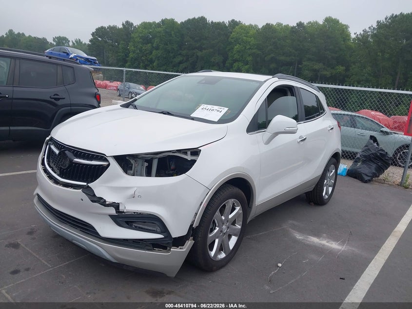 2017 Buick Encore VIN KL4CJDSB3HB256952 IAAI salvage auction — FRONT END, Salvage (North Carolina), sold $950 on 2026-07-09 (photo 2)