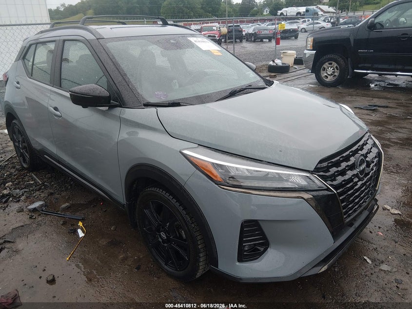 2022 Nissan Kicks VIN 3N1CP5DVXNL486227 IAAI salvage auction — LEFT FRONT, Salvage (West Virginia), sold $3,450 on 2026-07-23 (photo 1)