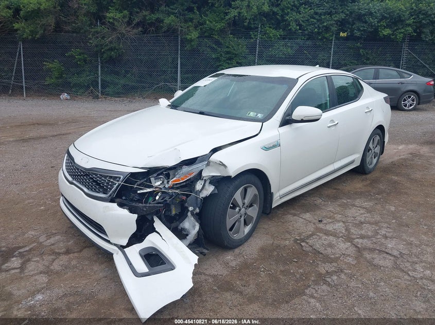 2016 Kia Optima VIN KNAGN4AD6G5098910 IAAI salvage auction — LEFT FRONT, Salvage Title, sold $1,400 on 2026-07-24 (photo 2)