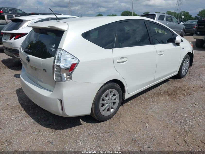 2014 Toyota Prius v VIN JTDZN3EU2EJ014814 IAAI salvage auction — FRONT END, Salvage (Indiana), sold $3,250 on 2026-07-15 (photo 4)