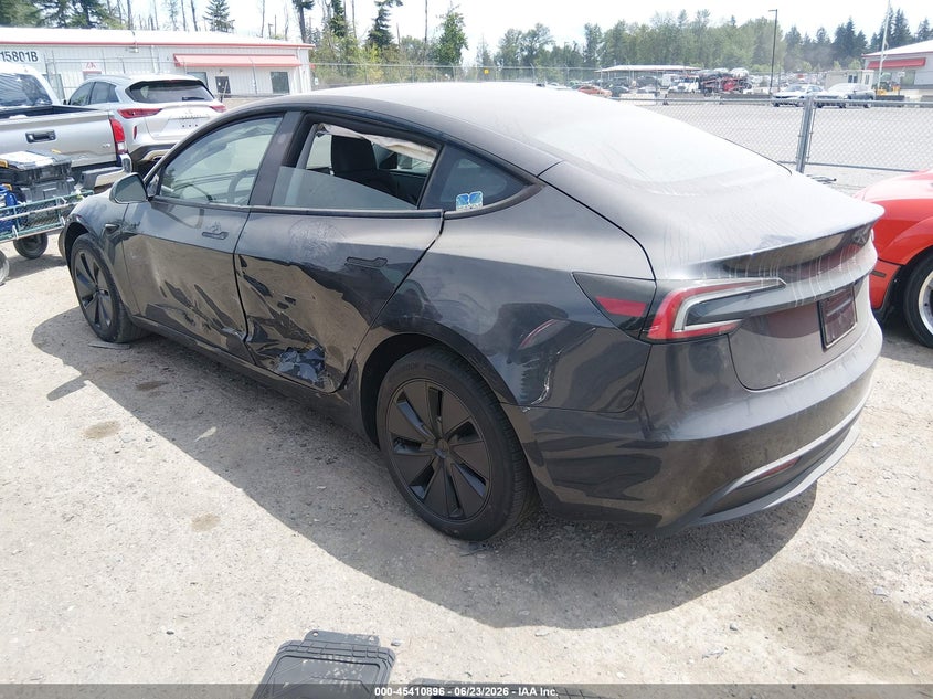 2025 Tesla Model 3 VIN 5YJ3E1EA9SF013260 IAAI salvage auction — SIDE, Wait Title, sold $13,900 on 2026-08-02 (photo 3)
