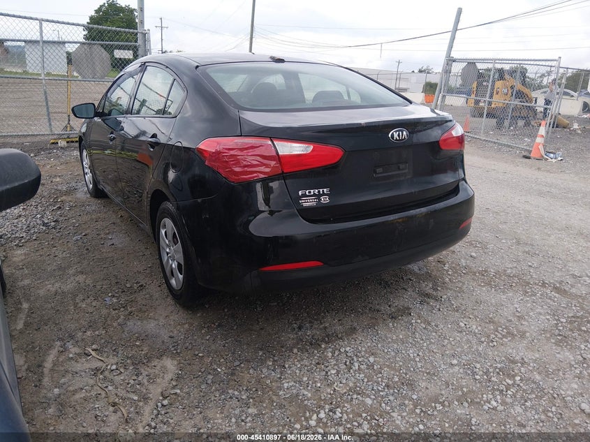 2016 Kia Forte VIN KNAFK4A62G5584300 IAAI salvage auction — REAR END, Clear (Tennessee), sold $1,550 on 2026-07-16 (photo 3)