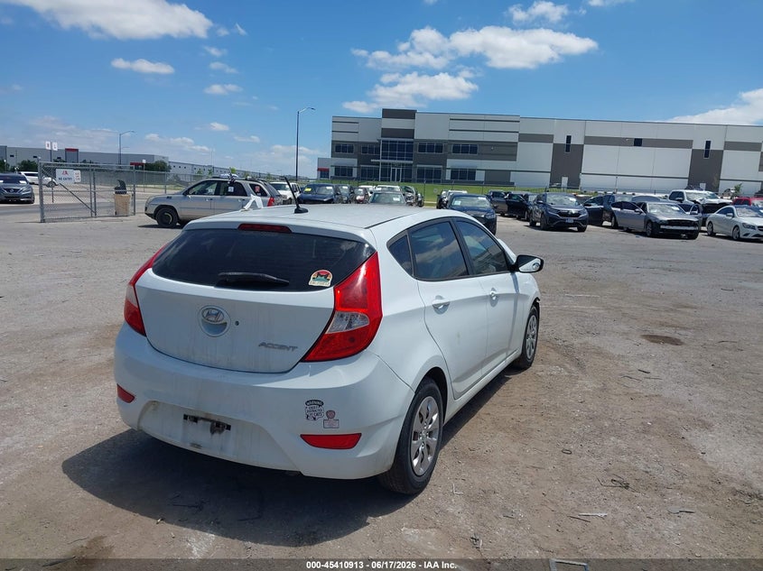 2015 Hyundai Accent VIN KMHCT5AE3FU217793 IAAI salvage auction — FRONT END, Salvage (Texas), sold $450 on 2026-07-21 (photo 4)