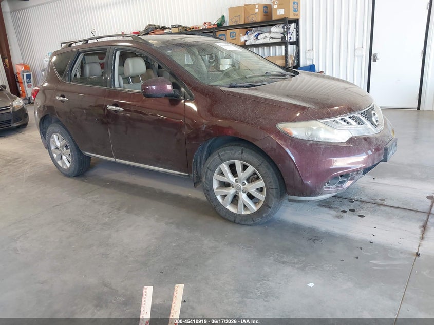 2014 Nissan Murano VIN JN8AZ1MW6EW532487 IAAI salvage auction — MECHANICAL, Bill Of Sale (Colorado), sold $200 on 2026-07-29 (photo 1)