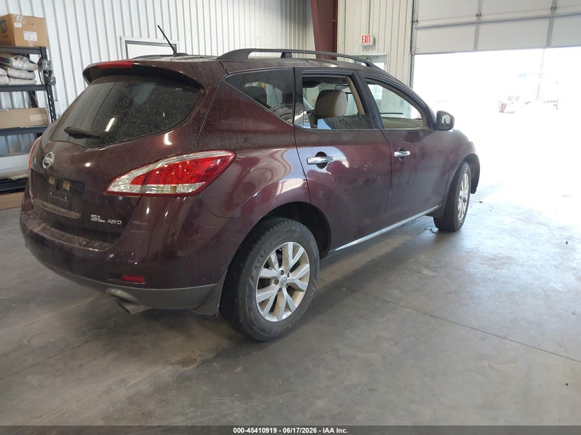2014 Nissan Murano VIN JN8AZ1MW6EW532487 IAAI salvage auction — MECHANICAL, Bill Of Sale (Colorado), sold $200 on 2026-07-29 (photo 4)
