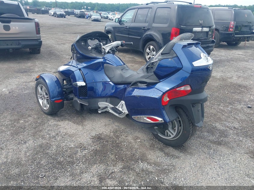 2011 Can-am Spyder roadster VIN 2BXJBKC19BV001520 IAAI salvage auction — FRONT END, Salvage - Greater Than 75% (Maryland), sold $1,550 on 2026-07-21 (photo 3)