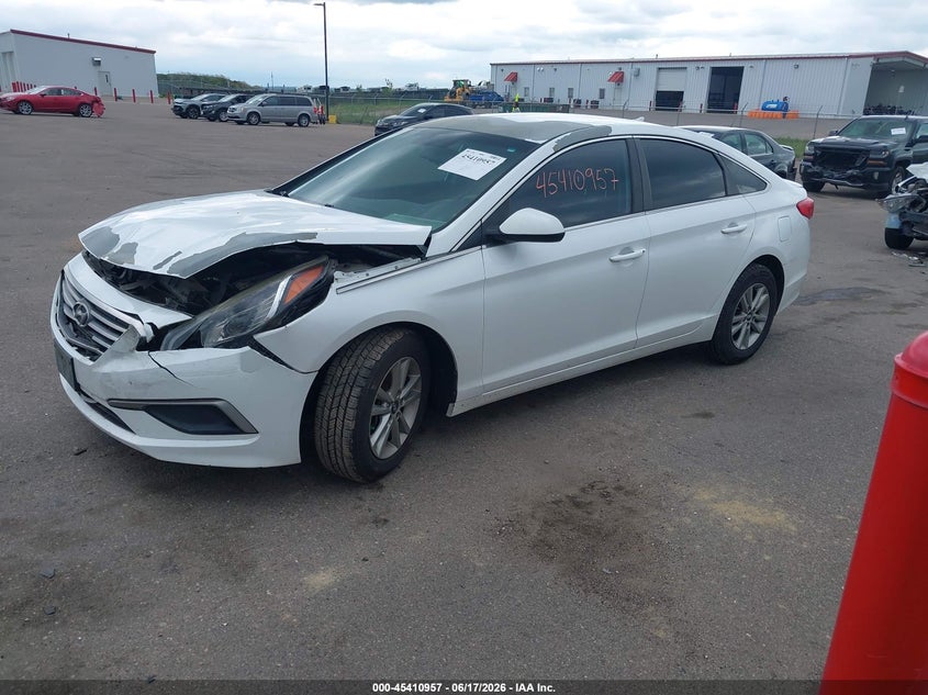 2016 Hyundai Sonata VIN 5NPE24AF3GH355350 IAAI salvage auction — FRONT END, Prior Salvage (Minnesota), sold $1,050 on 2026-08-03 (photo 2)