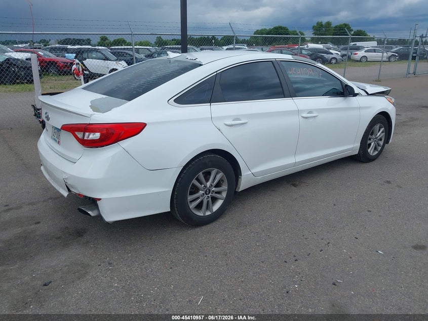 2016 Hyundai Sonata VIN 5NPE24AF3GH355350 IAAI salvage auction — FRONT END, Prior Salvage (Minnesota), sold $1,050 on 2026-08-03 (photo 4)