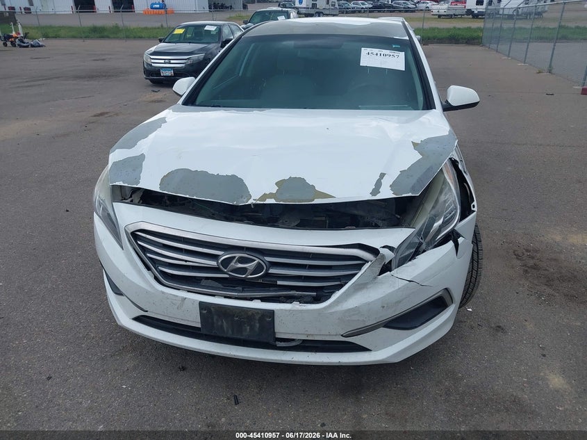 2016 Hyundai Sonata VIN 5NPE24AF3GH355350 IAAI salvage auction — FRONT END, Prior Salvage (Minnesota), sold $1,050 on 2026-08-03 (photo 6)