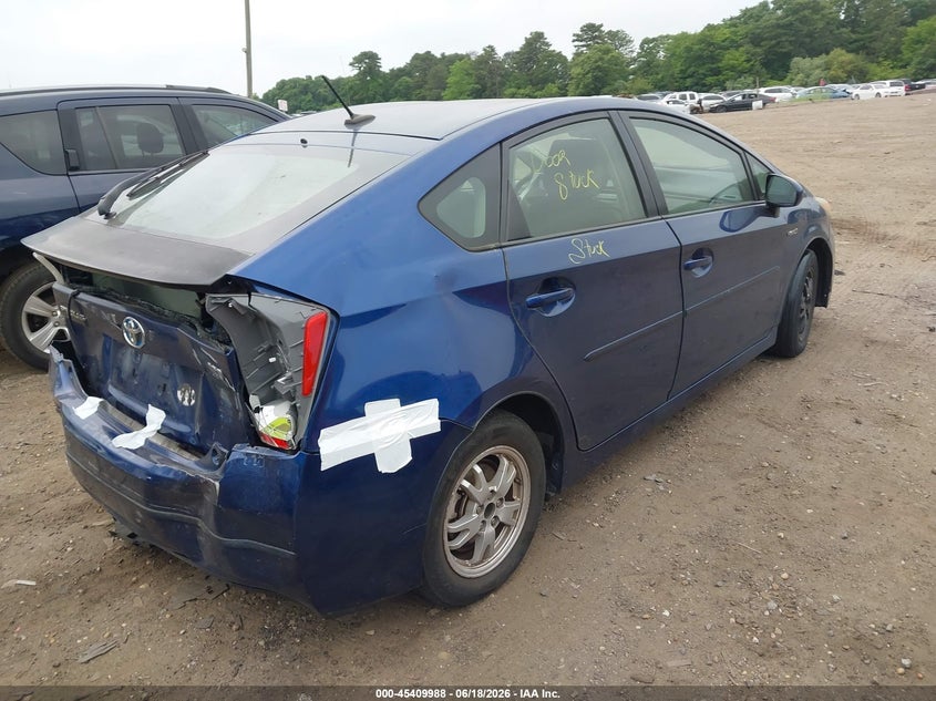 2011 Toyota Prius VIN JTDKN3DU7B1376202 IAAI salvage auction — REAR END, Mv-907A (New York), sold $450 on 2026-07-07 (photo 4)