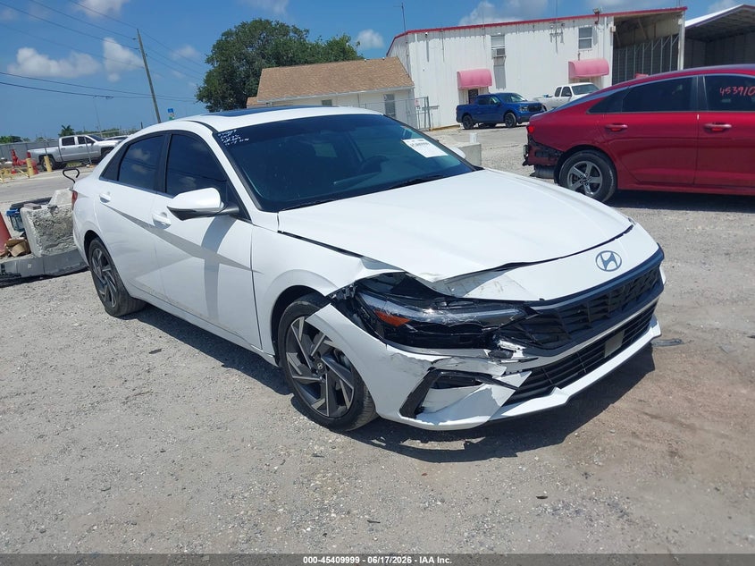 2024 Hyundai Elantra VIN KMHLP4DG2RU774498 IAAI salvage auction — REAR END, Salvage Title, sold $5,400 on 2026-07-21 (photo 1)