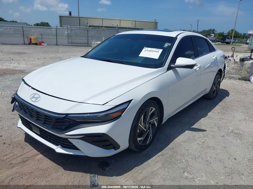 2024 Hyundai Elantra VIN KMHLP4DG2RU774498 IAAI salvage auction — REAR END, Salvage Title, sold $5,400 on 2026-07-21 (photo 2)
