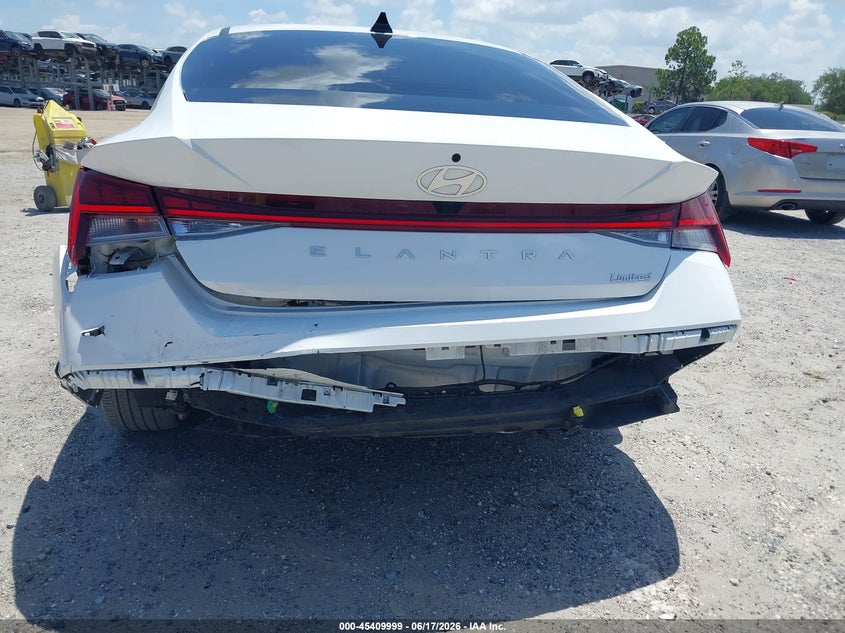 2024 Hyundai Elantra VIN KMHLP4DG2RU774498 IAAI salvage auction — REAR END, Salvage Title, sold $5,400 on 2026-07-21 (photo 6)
