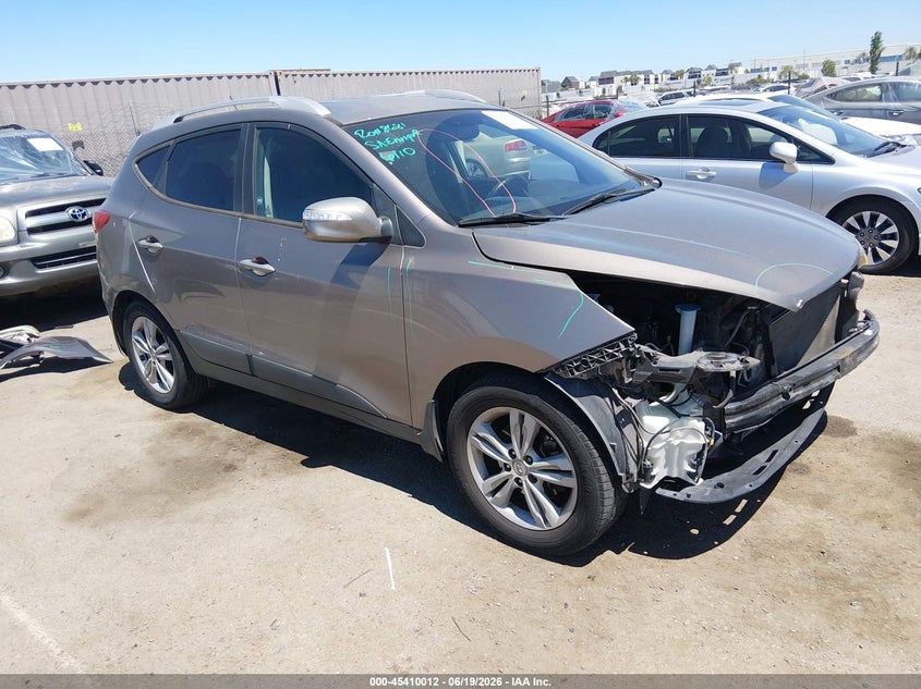 2012 Hyundai Tucson VIN KM8JU3AC6CU364371 IAAI salvage auction — FRONT END, Salvage (California), sold $2,100 on 2026-07-06 (photo 1)