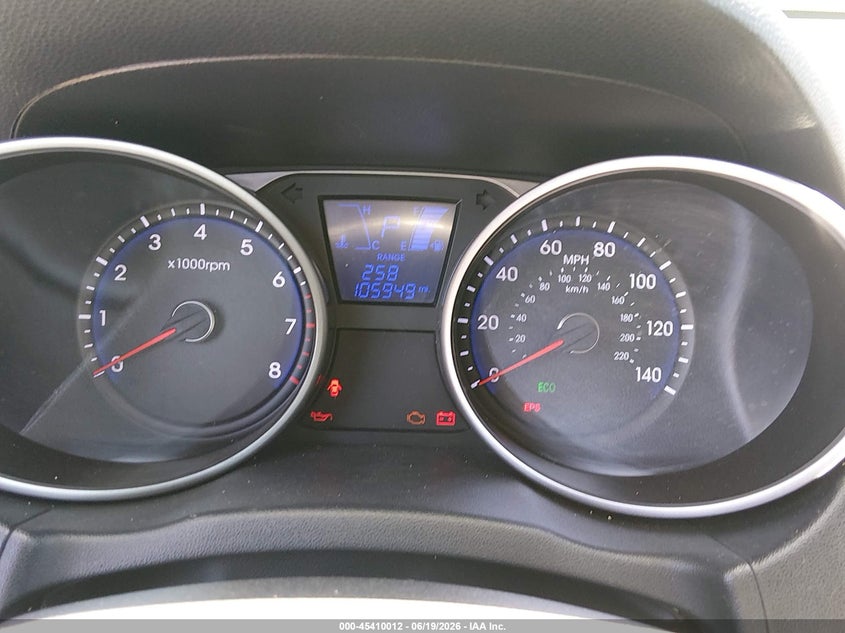 2012 Hyundai Tucson VIN KM8JU3AC6CU364371 IAAI salvage auction — FRONT END, Salvage (California), sold $2,100 on 2026-07-06 (photo 7)