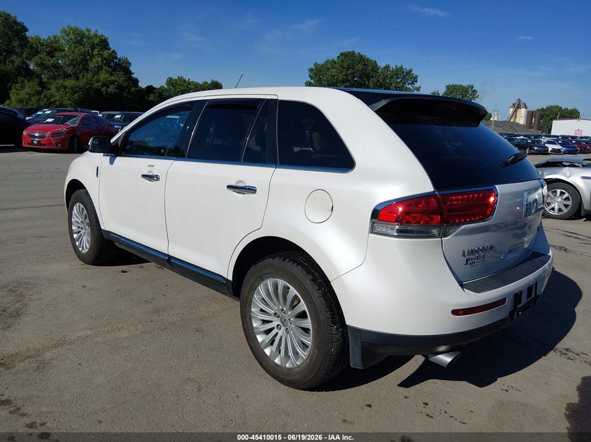 2013 Lincoln Mkx VIN 2LMDJ6JK2DBL25111 IAAI salvage auction — HAIL, Salvage (Kansas), sold $2,700 on 2026-07-09 (photo 3)