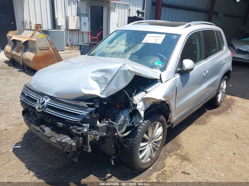 2013 Volkswagen Tiguan VIN WVGAV7AX6DW535052 IAAI salvage auction — FRONT END, Salvage (Virginia), sold $1,150 on 2026-07-09 (photo 2)