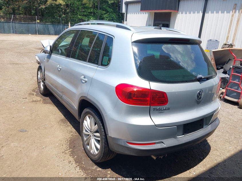2013 Volkswagen Tiguan VIN WVGAV7AX6DW535052 IAAI salvage auction — FRONT END, Salvage (Virginia), sold $1,150 on 2026-07-09 (photo 3)