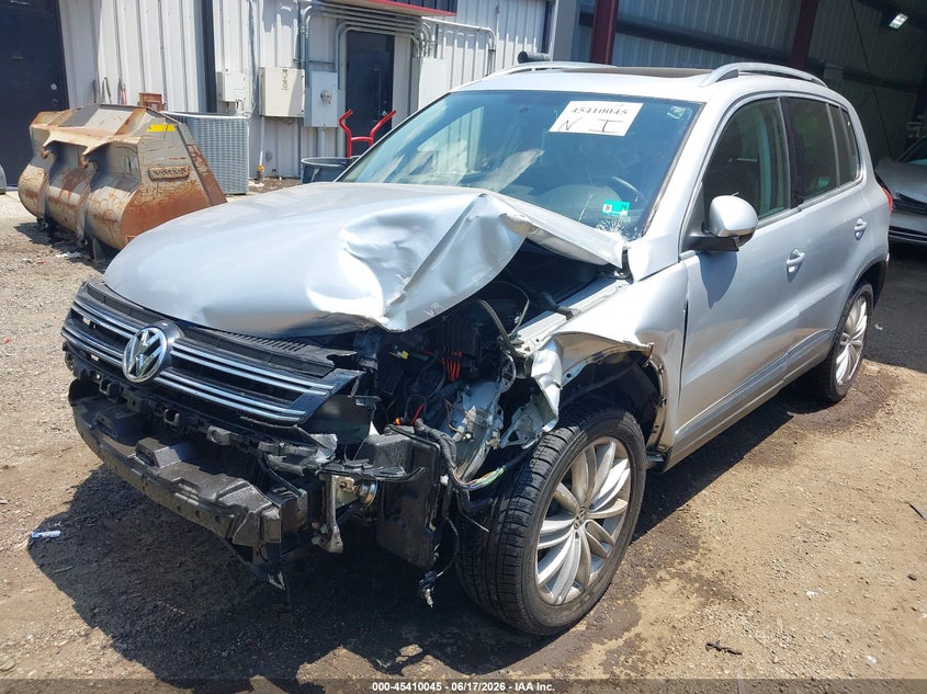 2013 Volkswagen Tiguan VIN WVGAV7AX6DW535052 IAAI salvage auction — FRONT END, Salvage (Virginia), sold $1,150 on 2026-07-09 (photo 6)