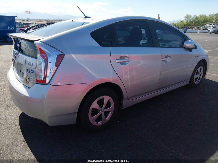 2013 Toyota Prius VIN JTDKN3DU9D5541291 IAAI salvage auction — NORMAL WEAR, Clear (Nevada), sold $3,400 on 2026-07-17 (photo 4)