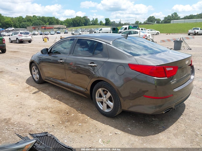 2014 Kia Optima VIN 5XXGM4A79EG298561 IAAI salvage auction — FRONT END, Salvage (Tennessee), sold $650 on 2026-07-15 (photo 3)
