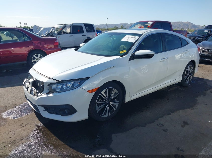 2018 Honda Civic VIN JHMFC1F35JX009826 IAAI salvage auction — RIGHT FRONT, Salvage Title, sold $4,050 on 2026-07-28 (photo 2)