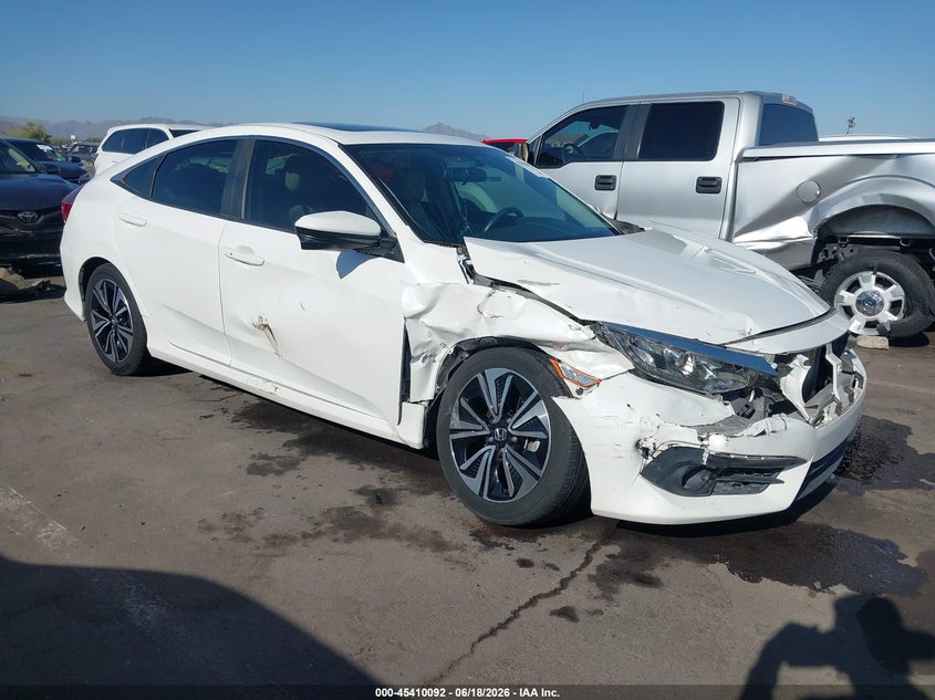 2018 Honda Civic VIN JHMFC1F35JX009826 IAAI salvage auction — RIGHT FRONT, Salvage Title, sold $4,050 on 2026-07-28 (photo 6)